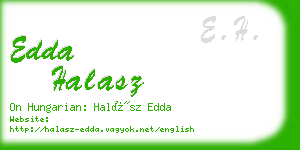 edda halasz business card